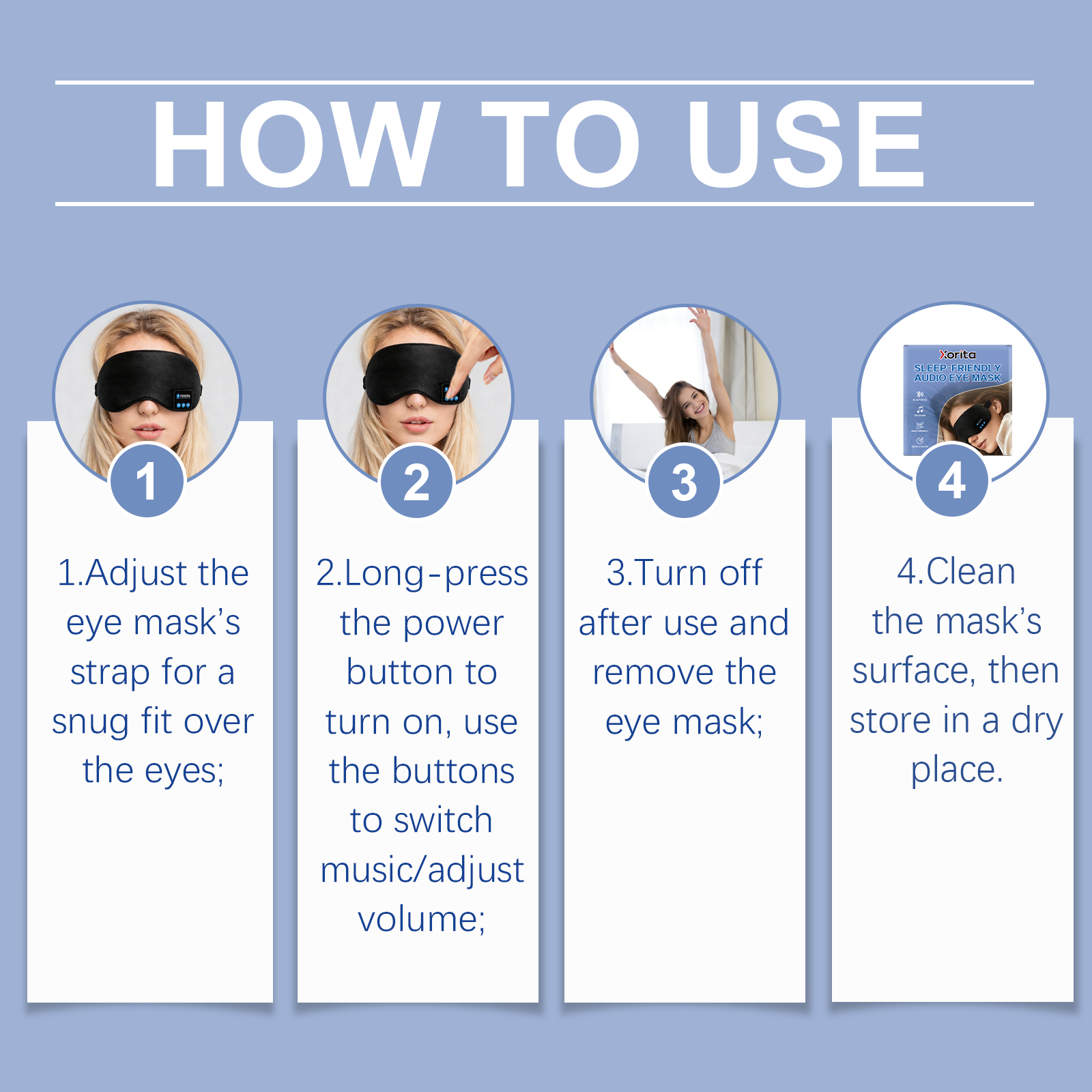 Soft Audio Sleep Eye Mask