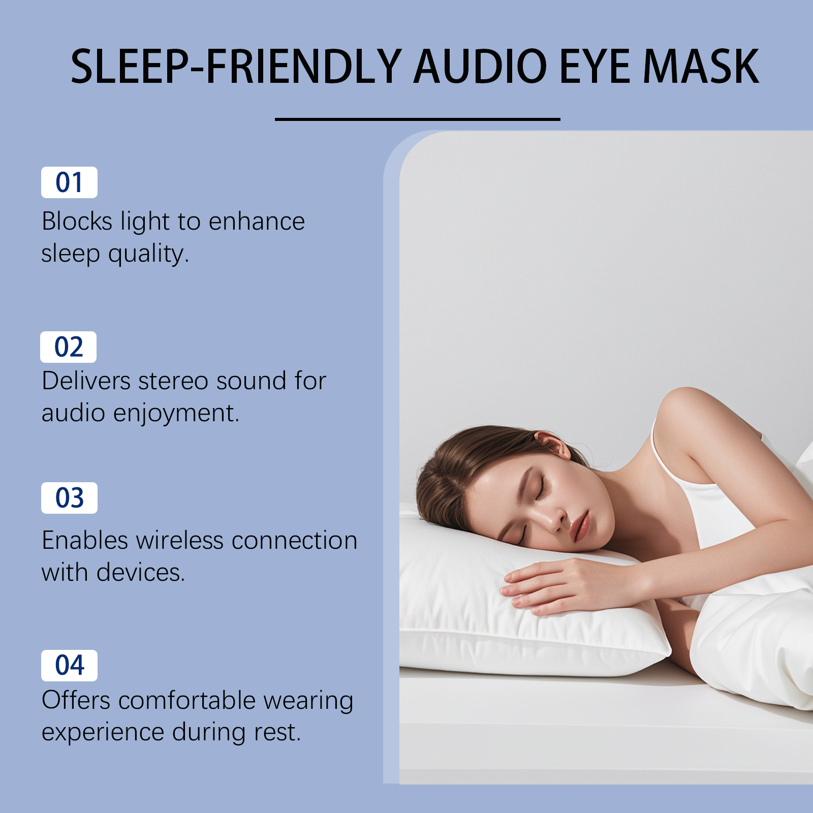 Soft Audio Sleep Eye Mask