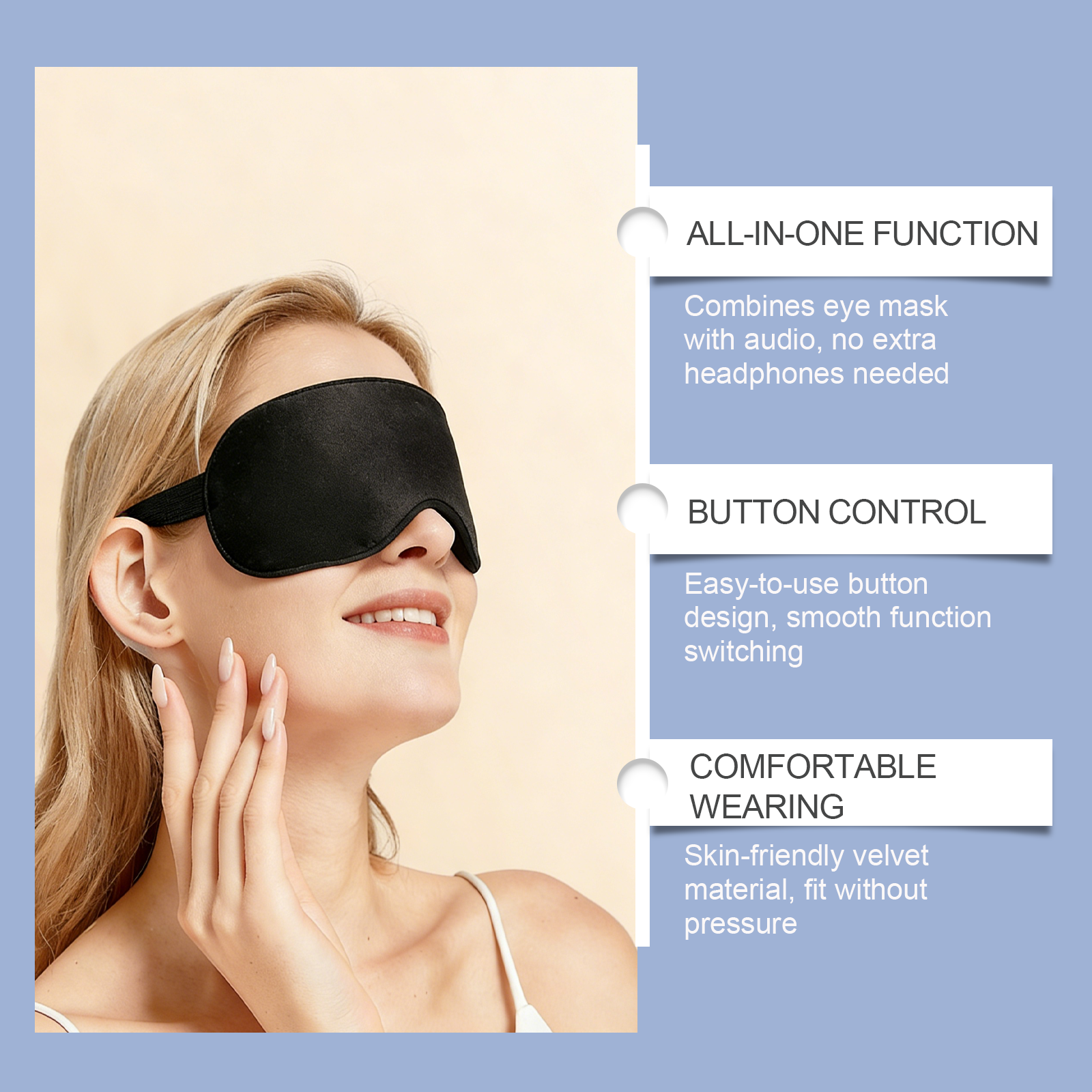 Soft Audio Sleep Eye Mask