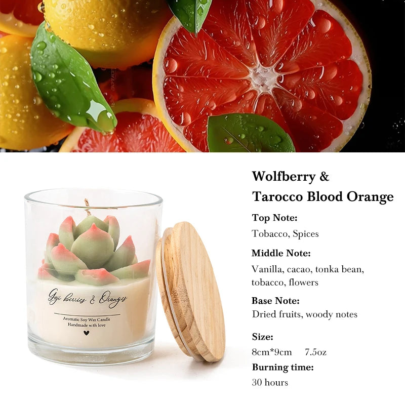 Botanical Glass Jar Scented Candle