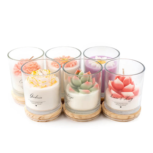 Botanical Glass Jar Scented Candle